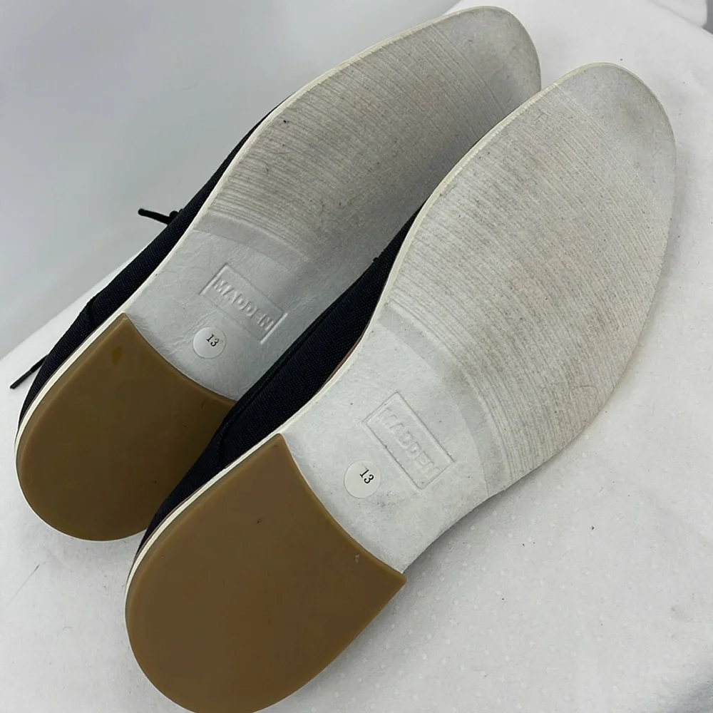MADDEN SIZE 13M Men's Black Canvas Tie Shoes